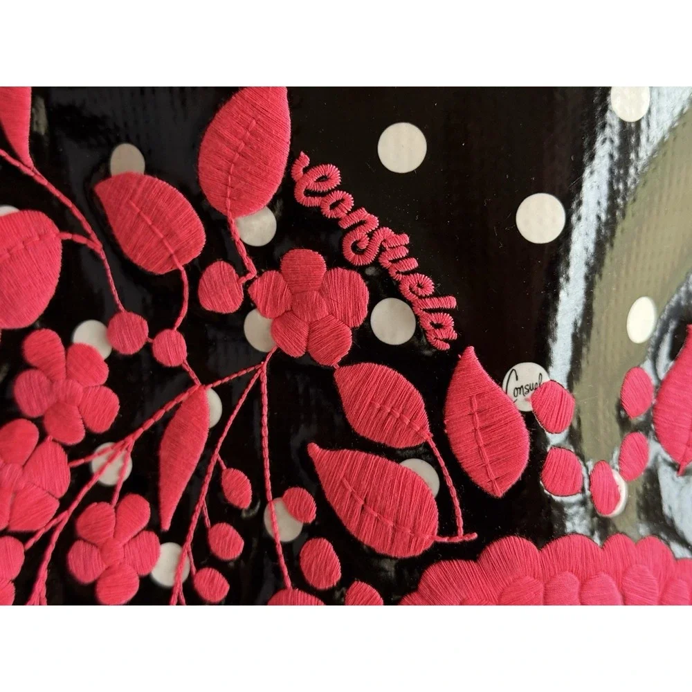 Consuela Black Polka Dot Pink Valentina Tote Retired Large‎ NWT  **READ** - Picture 13 of 16